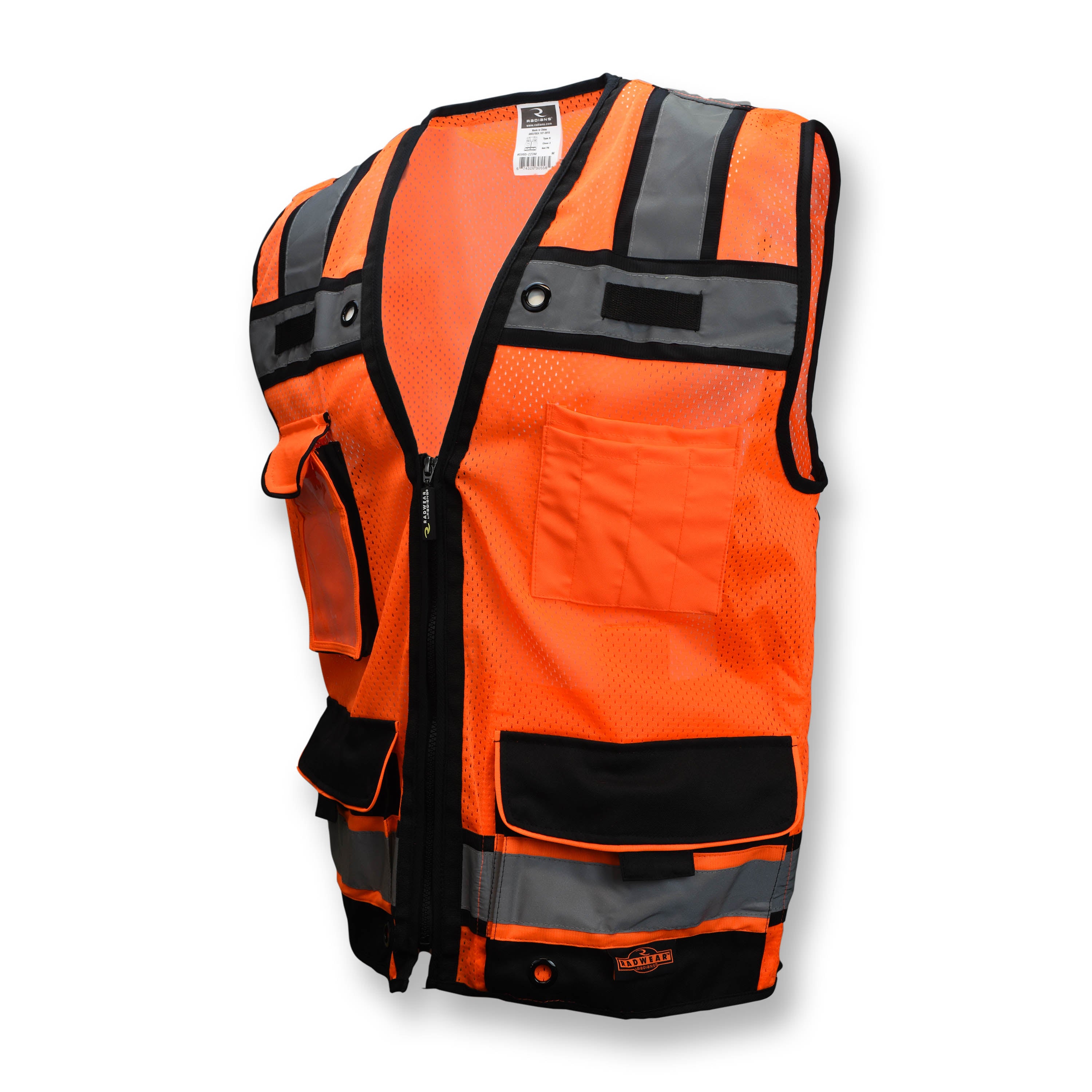 Radians SV65 SV65 Type R Class 2 Heavy Duty Mesh Surveyor with Zipper ANSI Class 2 - Safety Vest
