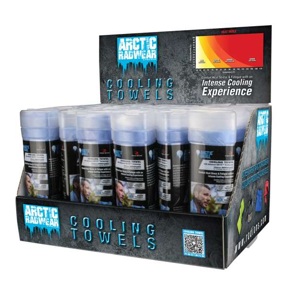 Radians RCS-CD Arctic Radwear® Cooling Towel Counter Display - Safety Equipment