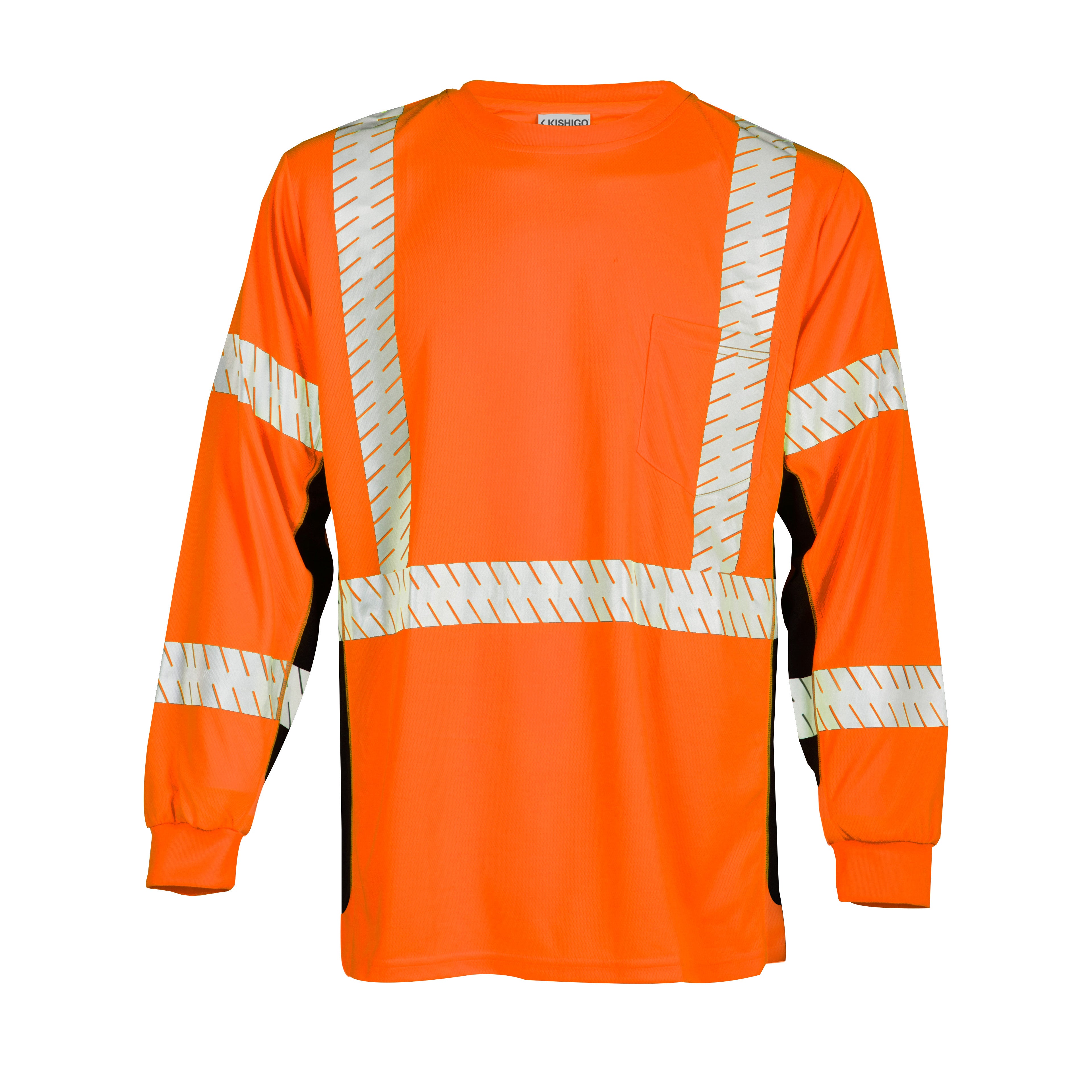 Kishigo 9135 Premium Black Series Long Sleeve T-Shirt - Safety Shirt