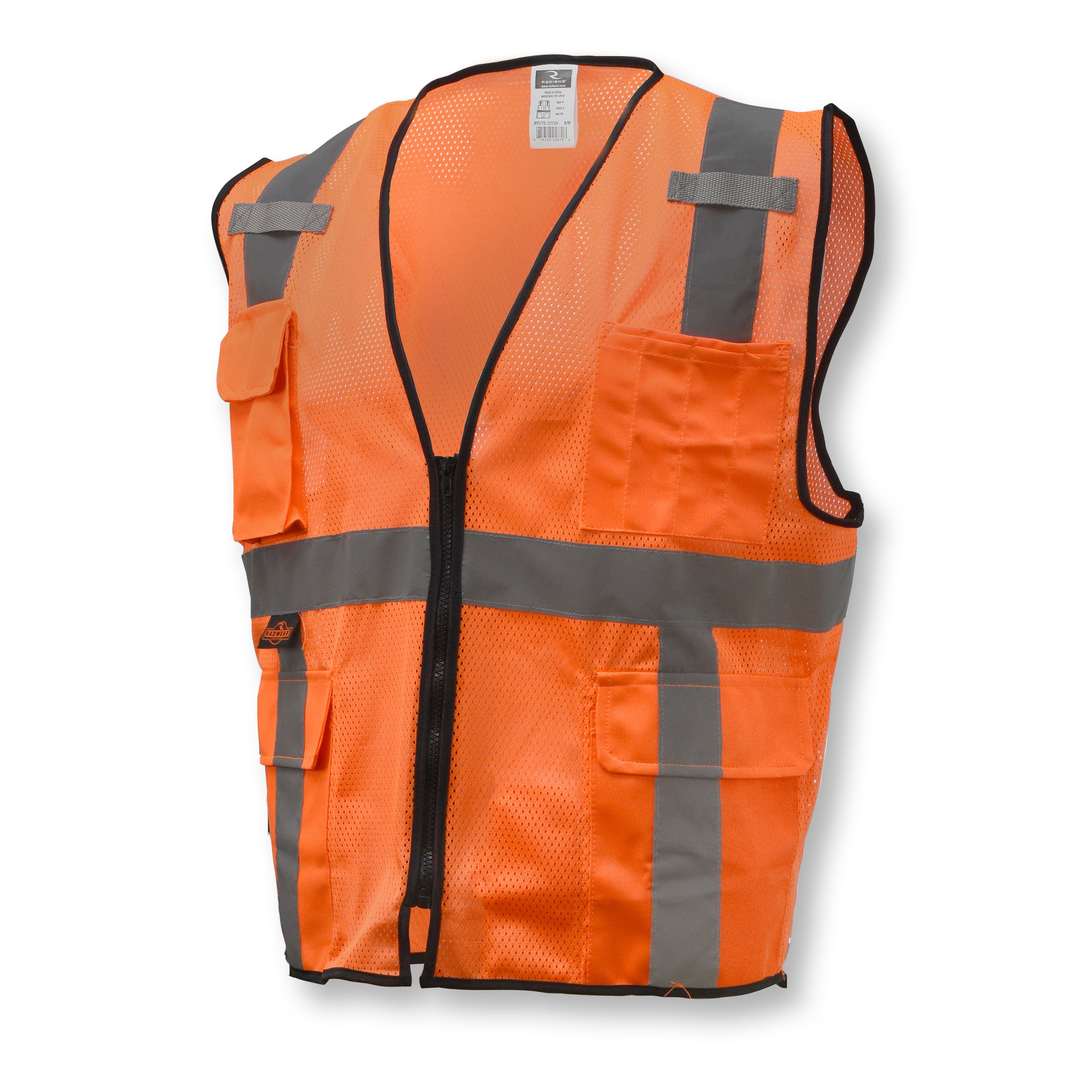 Radians SV7E SV7E Economy Type R Class 2 Mesh Surveyor Safety Vest ANSI Class 2