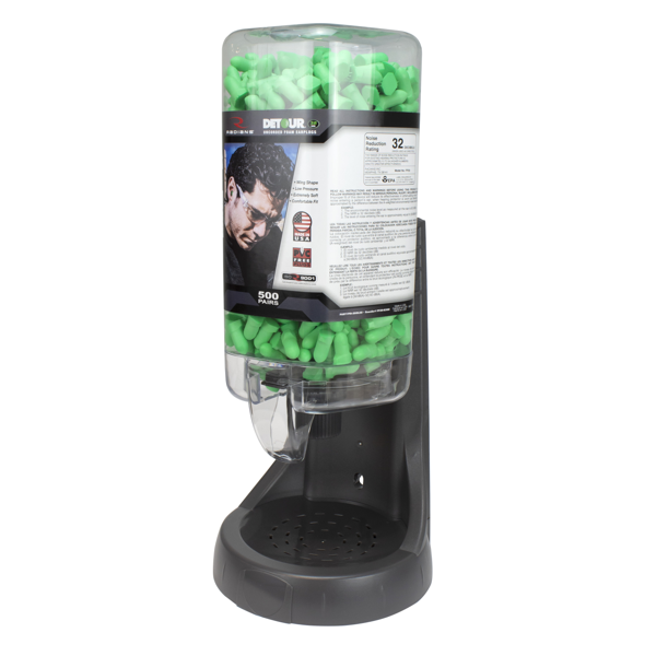 Radians FPD-500L30_STY Refillable Dispenser with Detour® 32 Earplugs - Hearing Protection