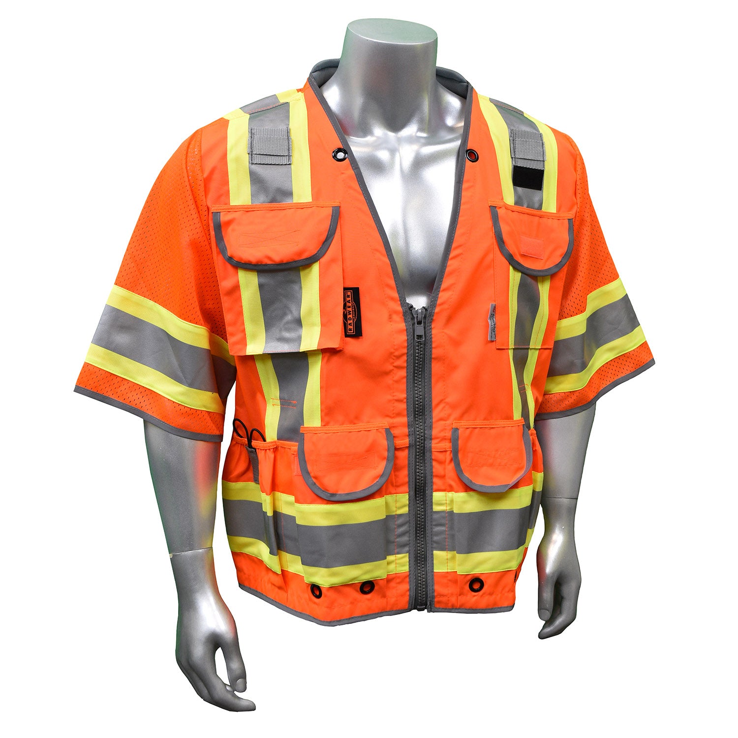 Radians SV55-3 SV55-3 Class 3 Heavy Woven Two Tone Mesh Engineer Vest ANSI Class 3 - Safety Vest