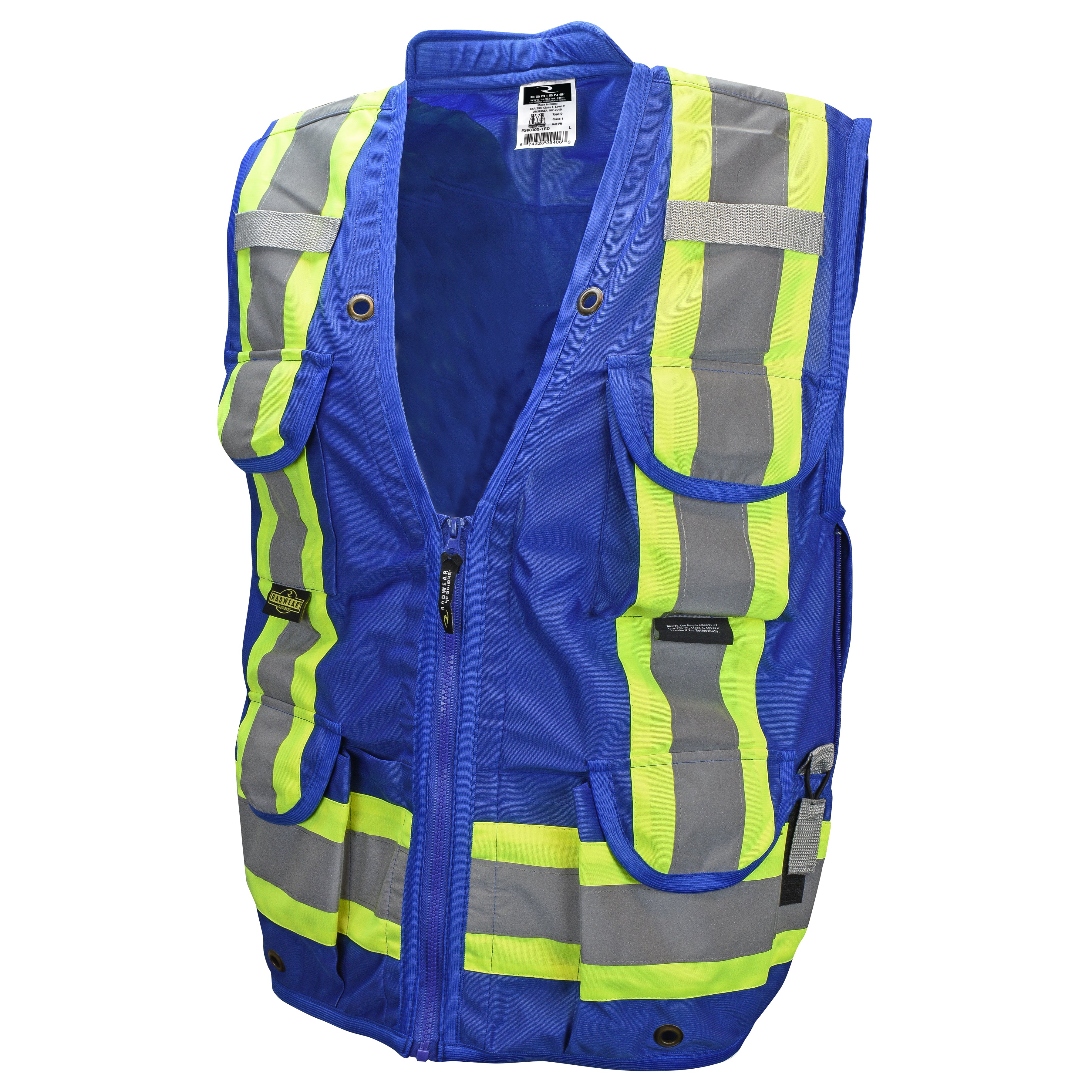 SV030X-1 SV030X-1 Heavy Duty 10-Pocket Cruiser Vest with Back Pouch X-Back
