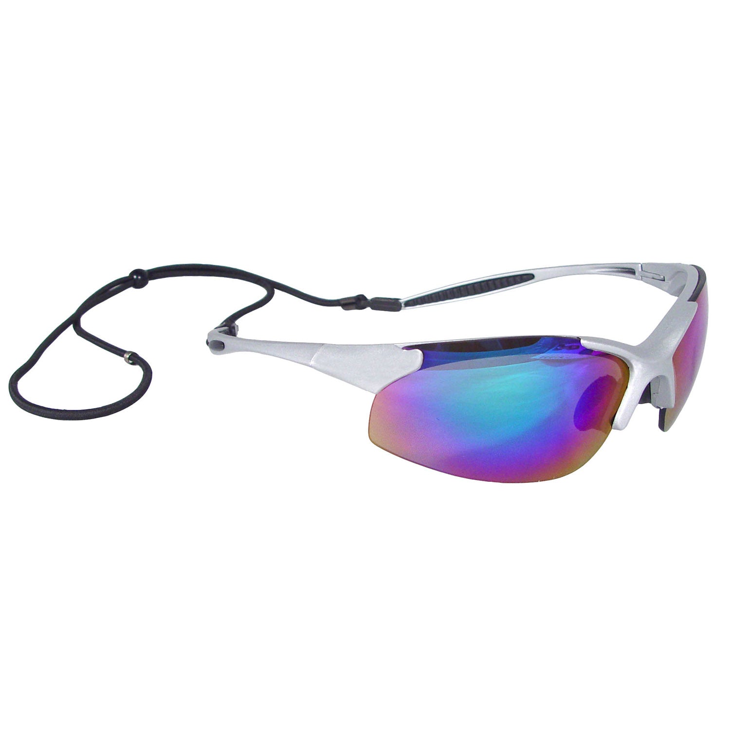 Rad-Infinity™ Safety Eyewear Silver Frame Green Mirror Lens