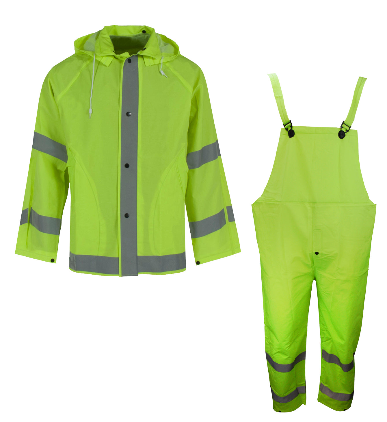 Radians 1820S 1820S Econo-Viz 3-Piece Rain Suit with Reflective Tape - Welding Helmet