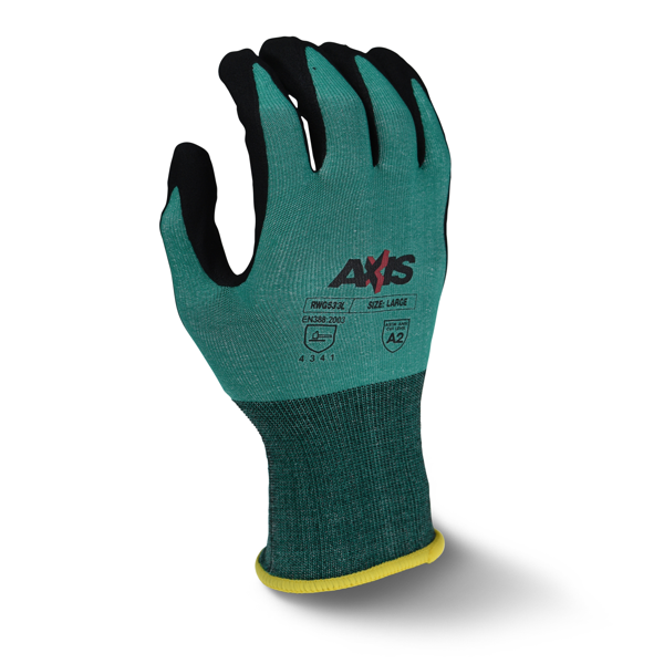Radians RWG533 RWG533 AXIS™ Cut Protection Level A2 Foam Nitrile Coated Glove - Work Gloves