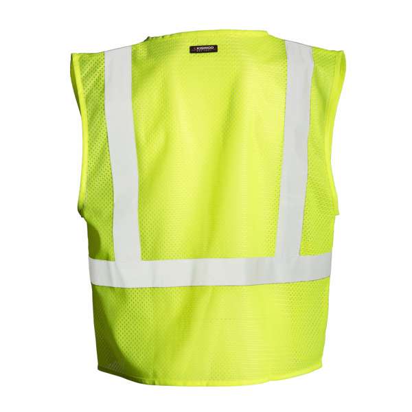 Kishigo 1083 4 Pocket Hook & Loop Mesh Vest - Safety Vest
