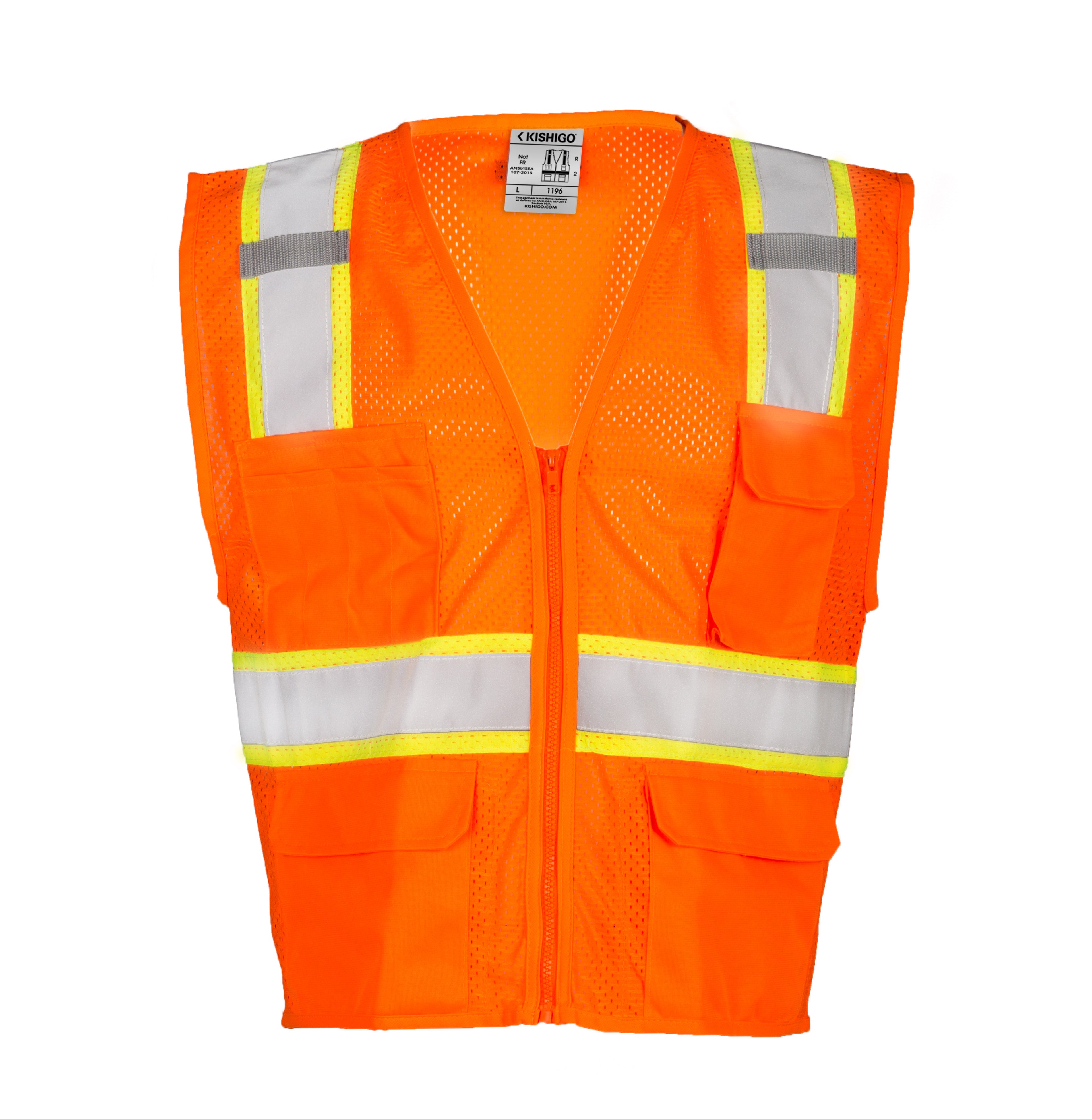 Kishigo 1196 All Mesh Contrast Vest - Safety Vest