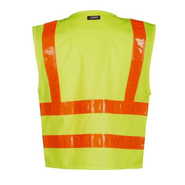 Kishigo 1197 Combined Performance 5 Pocket Solid Vest - Safety Vest