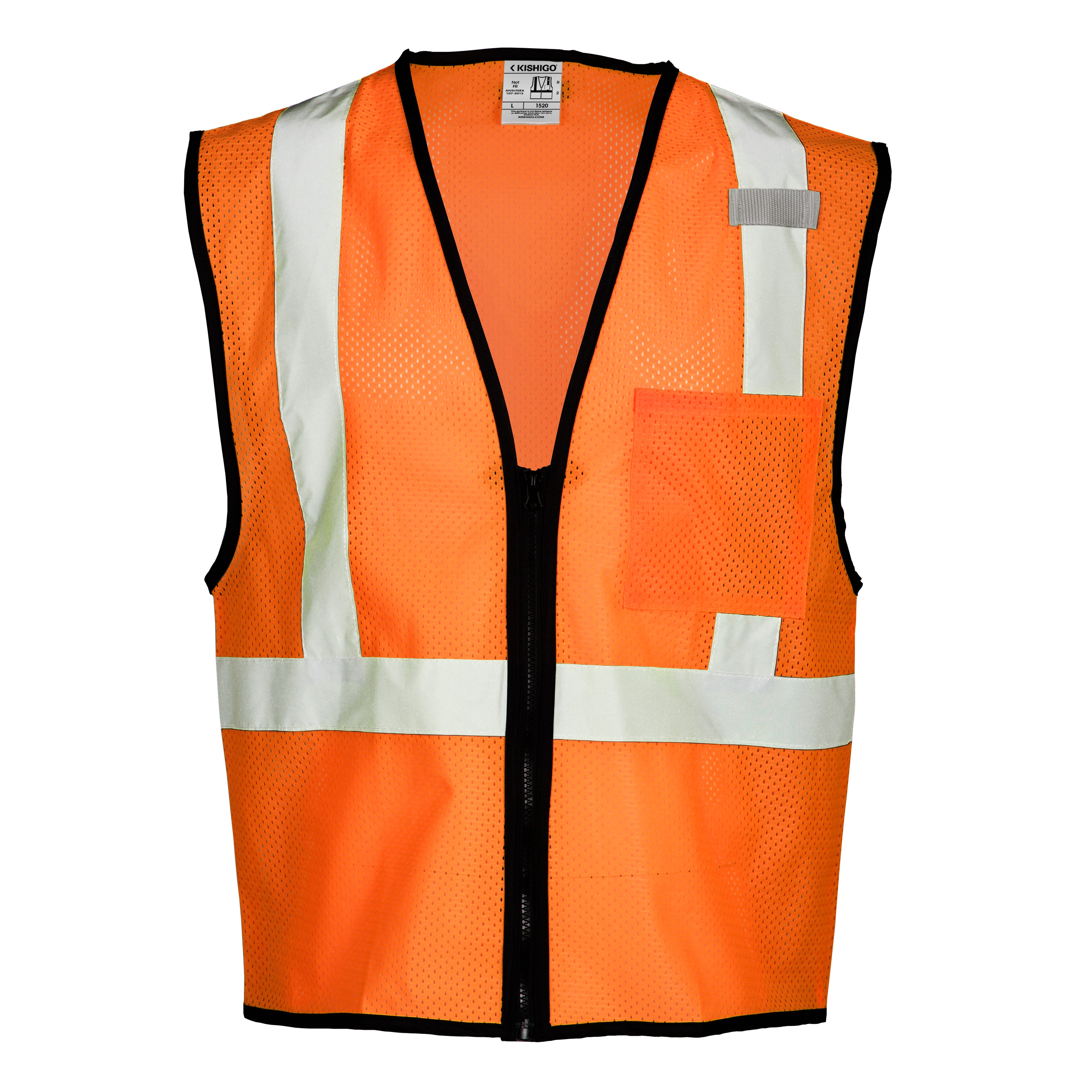 Single Pocket Zipper Mesh Vest - Economy