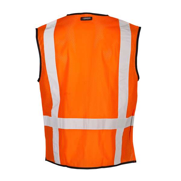 Kishigo 1529 Black Bottom Mesh Vest - Safety Vest