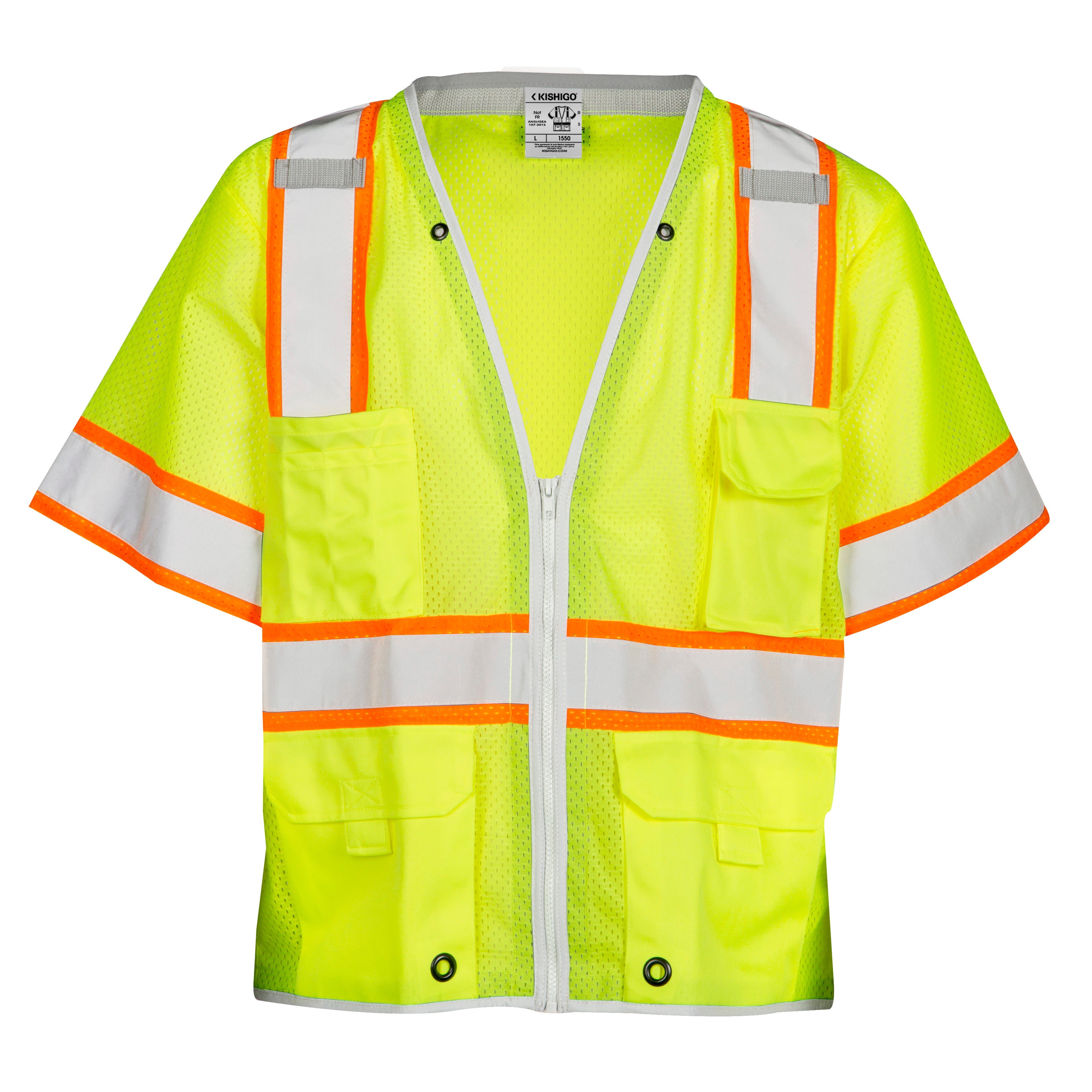 Kishigo 1550 Premium Brilliant Series Heavy Duty Vest - Safety Vest