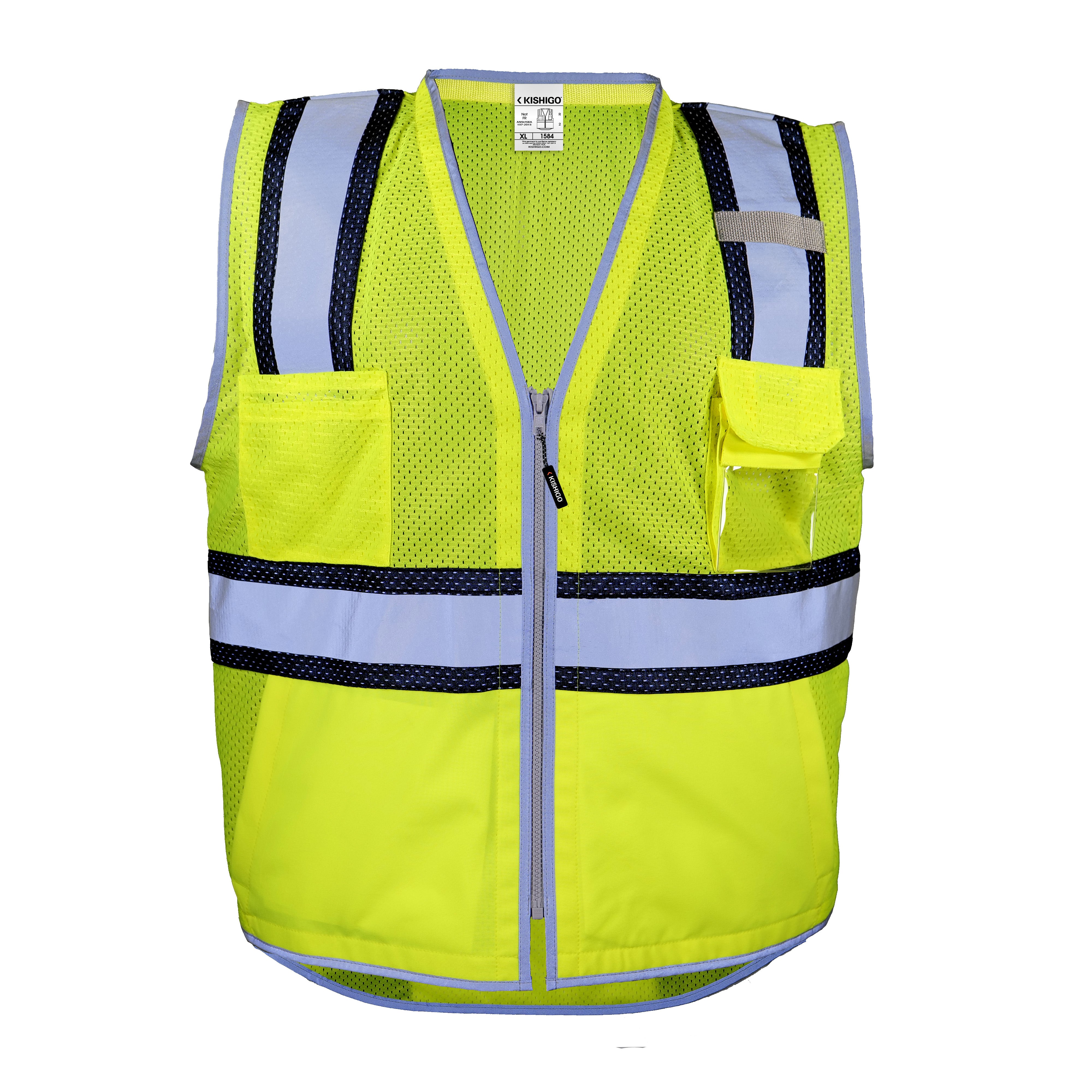 Kishigo 1584 Premium Brilliant Series Ultimate Reflective Contrast Vest - Safety Vest
