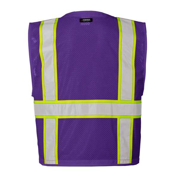 Kishigo B109 Enhanced Visibility Multi Pocket Mesh Vest - Safety Vest