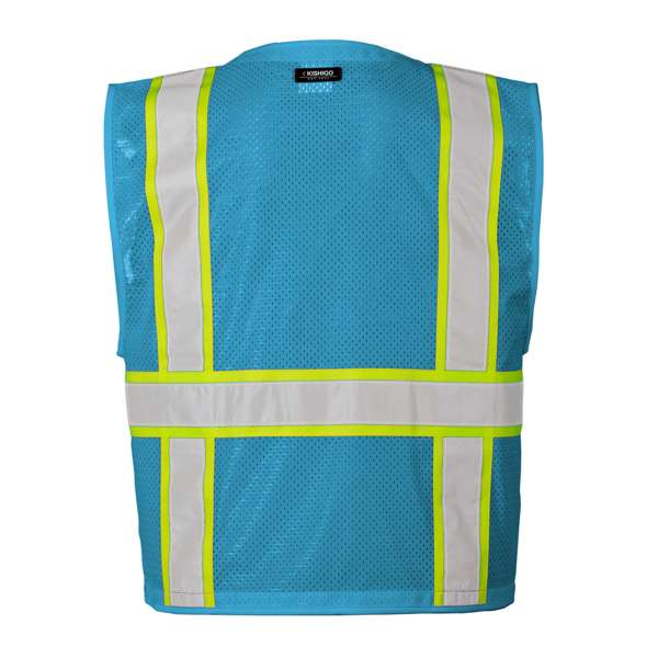 Kishigo B110 Enhanced Visibility Multi Pocket Mesh Vest - Safety Vest
