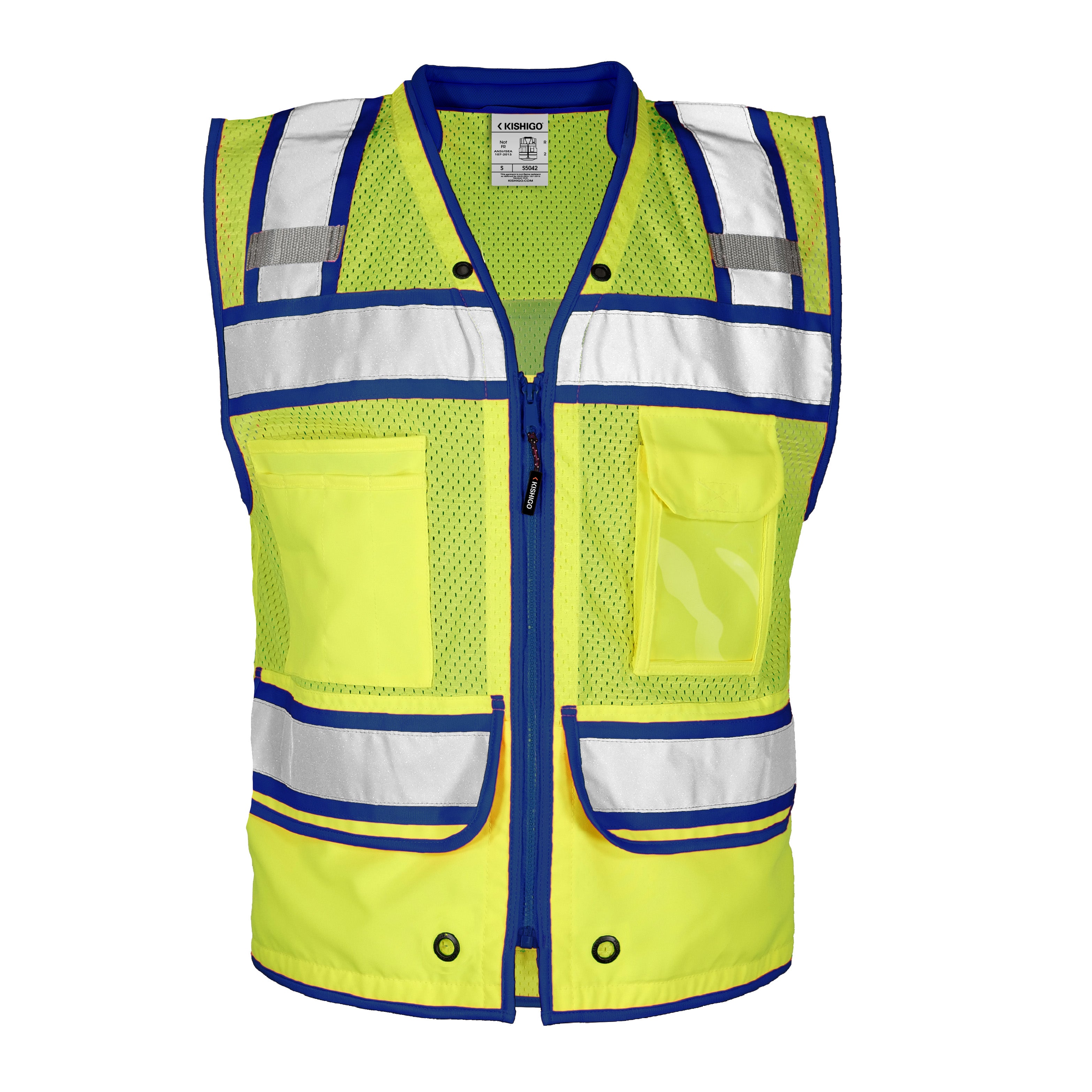 Kishigo S504 Color Contrast High Performance Surveyors Vest - Safety Vest