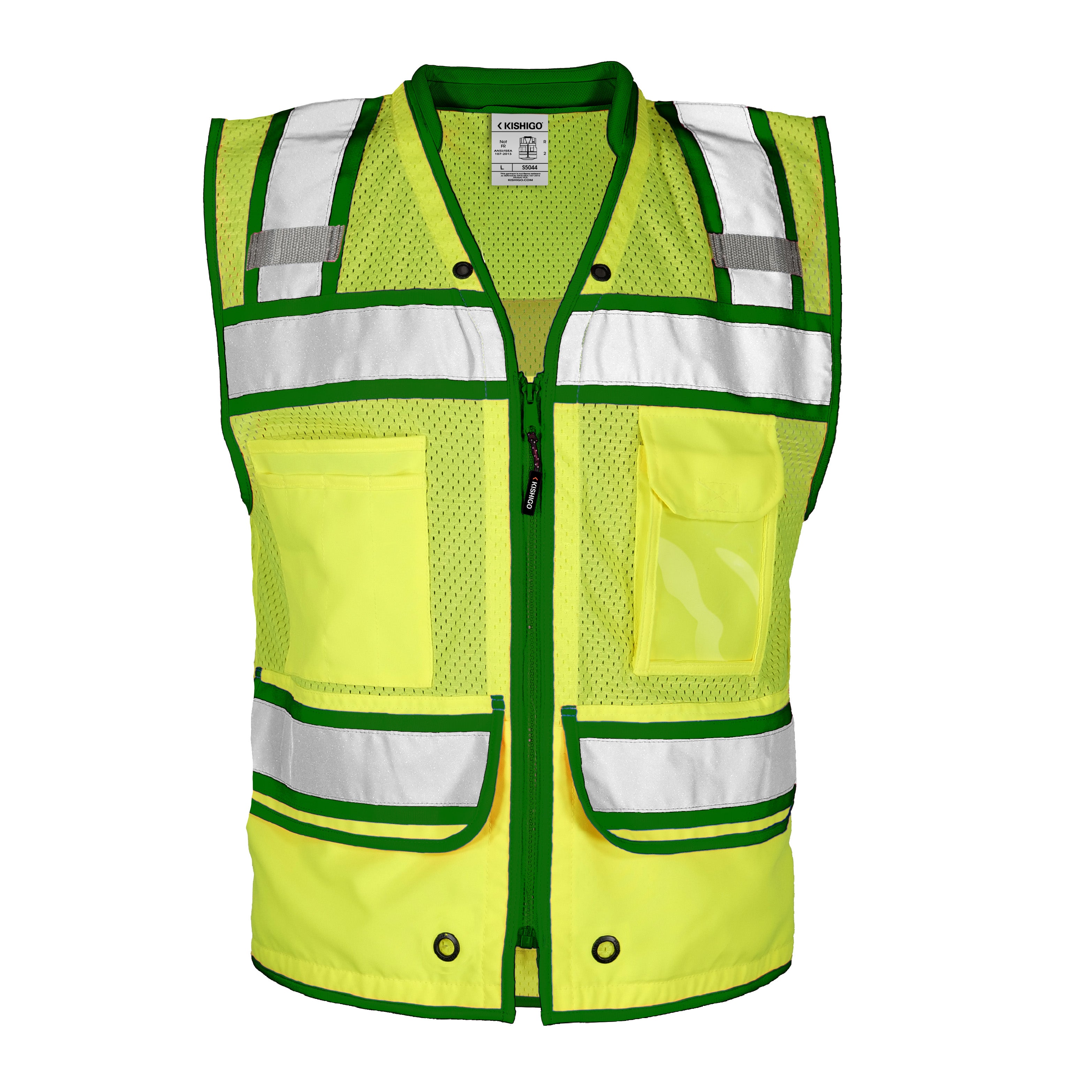 Kishigo S504 Color Contrast High Performance Surveyors Vest - Safety Vest