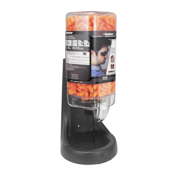 Radians FPD-500L80_STY Refillable Dispenser with Deviator™ FP80 Plugs - Hearing Protection