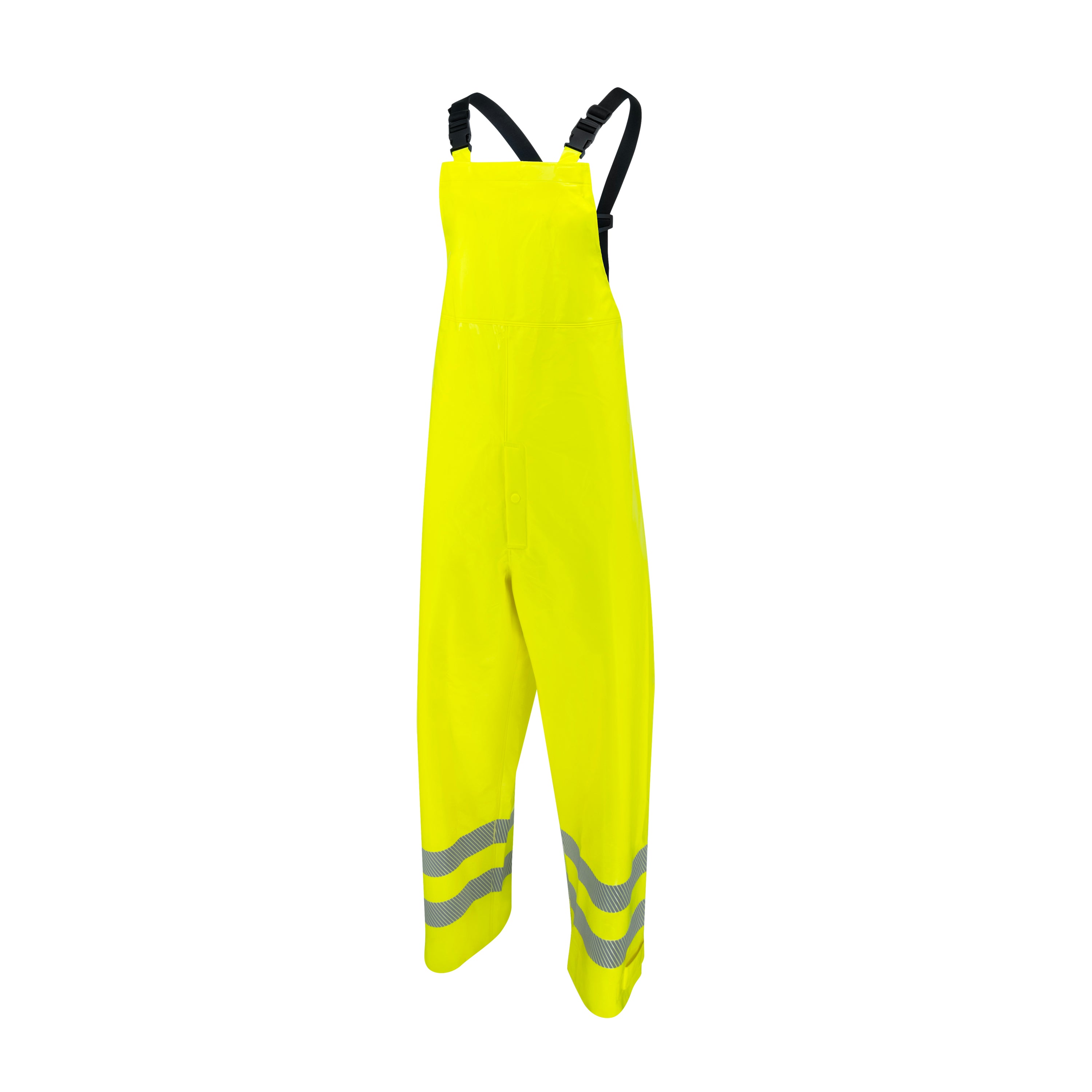 Radians RW08B RW08B Class E Self-Extinguishing Rain Bib with Safety Fly - Welding Helmet