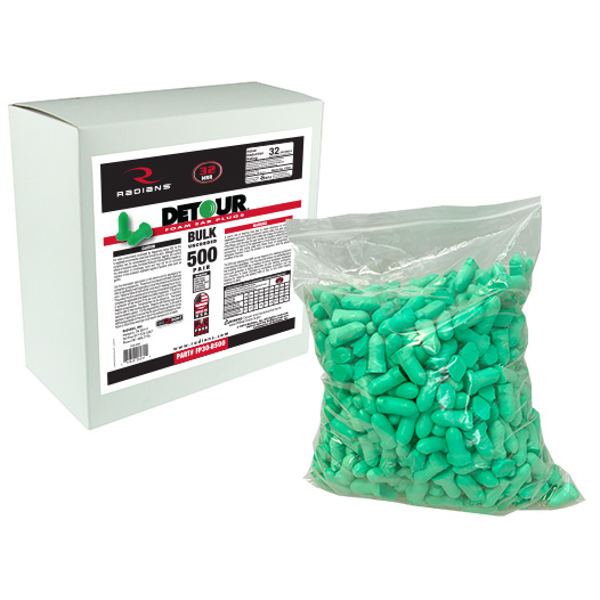 Radians FP30-B500_STY Detour® Foam Uncorded Earplug Dispenser Refill - Hearing Protection