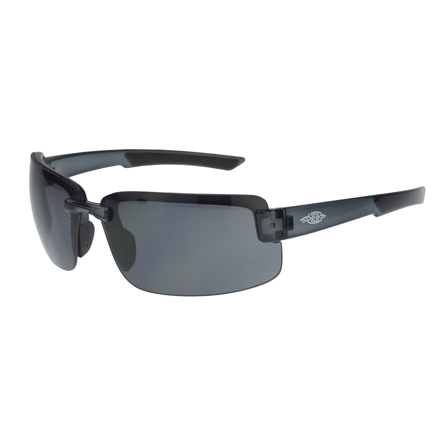 ES6 Premium Safety Eyewear Crystal Black Frame Smoke Lens