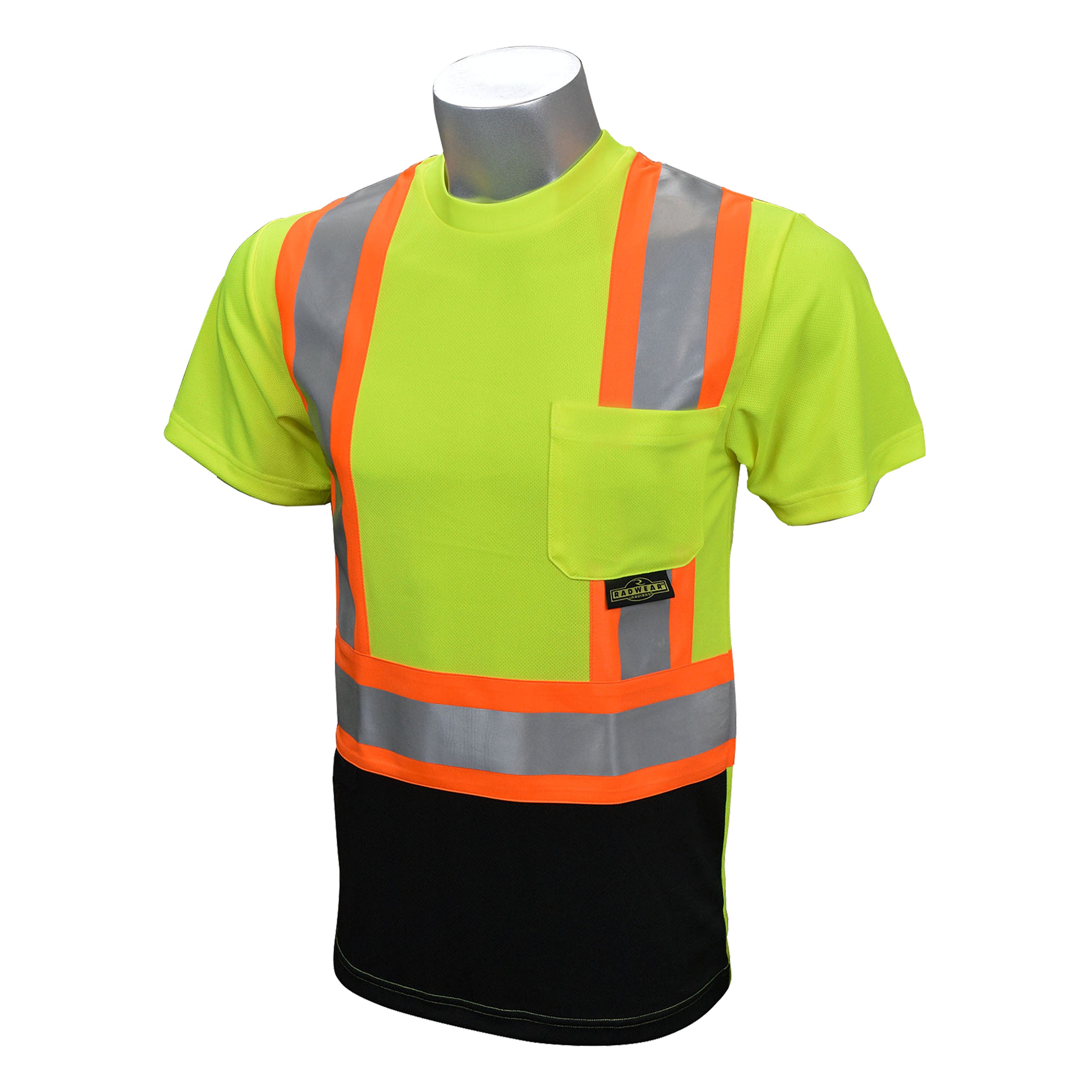 Radians ST11BX ST11BX Type R Class 2 Black Bottom T-Shirt X-Back ANSI Class 2 - Safety Shirt