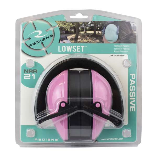 Radians LOWSET Lowset™ 21 Earmuff - Safety Glasses