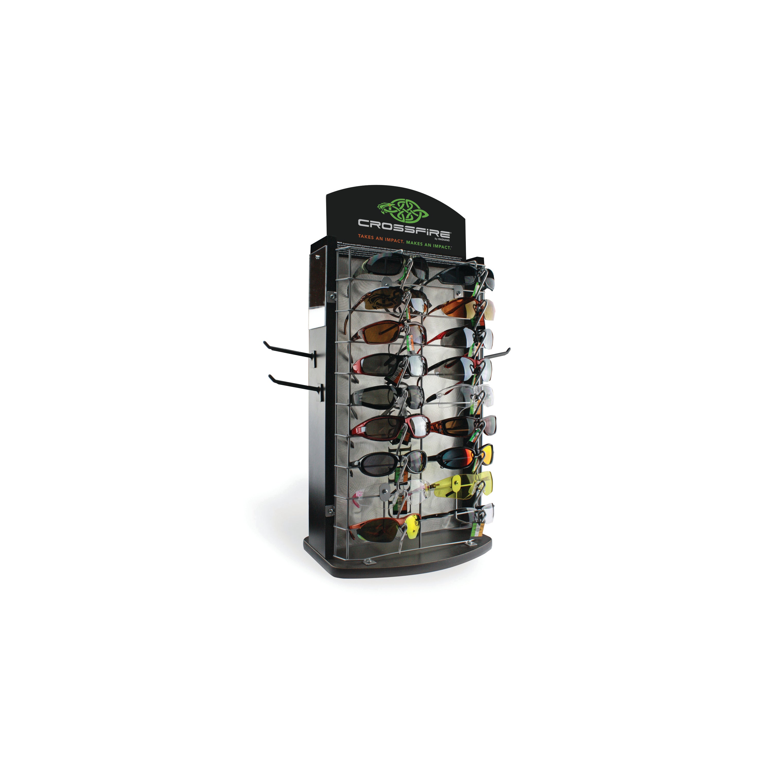 Safety Eyewear Revolving Two-Sided Counter Display - 36 Units