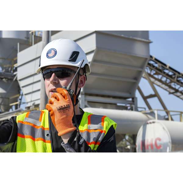 Radians RWG703 RWG703 TEKTYE® A4 Hi-Vis Cut Protective Work Glove Hi-Vis Orange - Safety Glasses