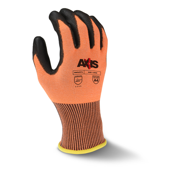 Radians RWG557 RWG557 AXIS™ Cut Protection Level A4 High Tenacity Nylon Glove - Safety Glasses