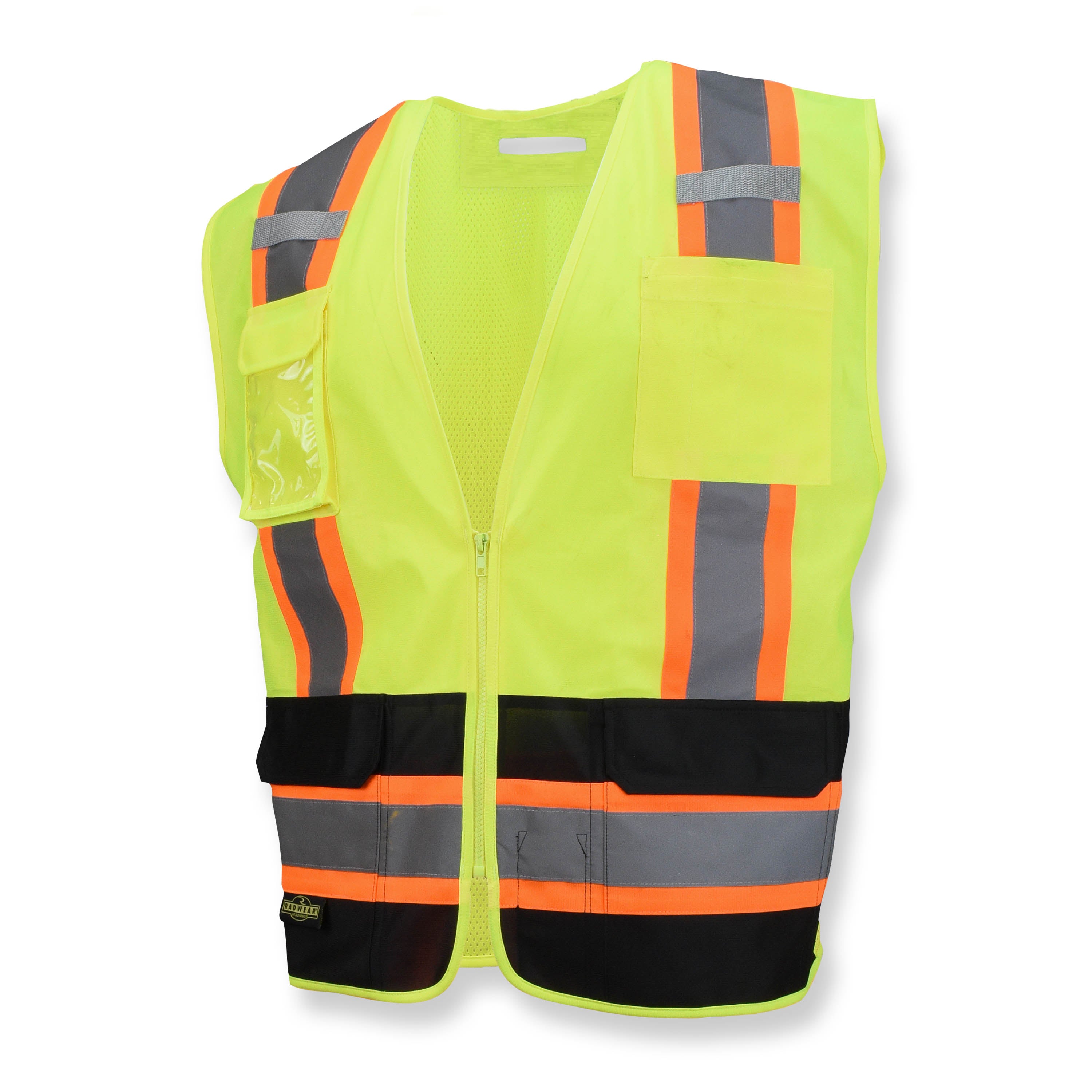 Radians SV6B-2 SV6B Two Tone Surveyor Type R Class 2 Solid Front Mesh Back Safety Vest ANSI Class 2