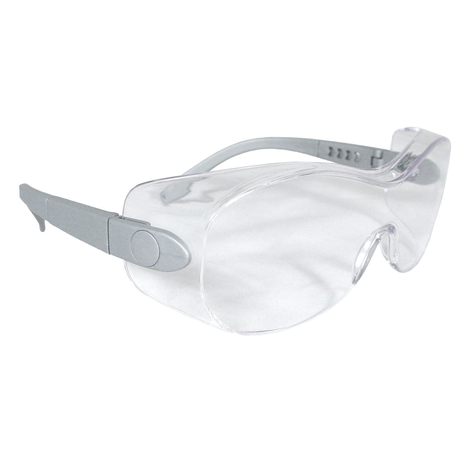 Sheath™ OTG Safety Eyewear Silver Frame Clear Lens