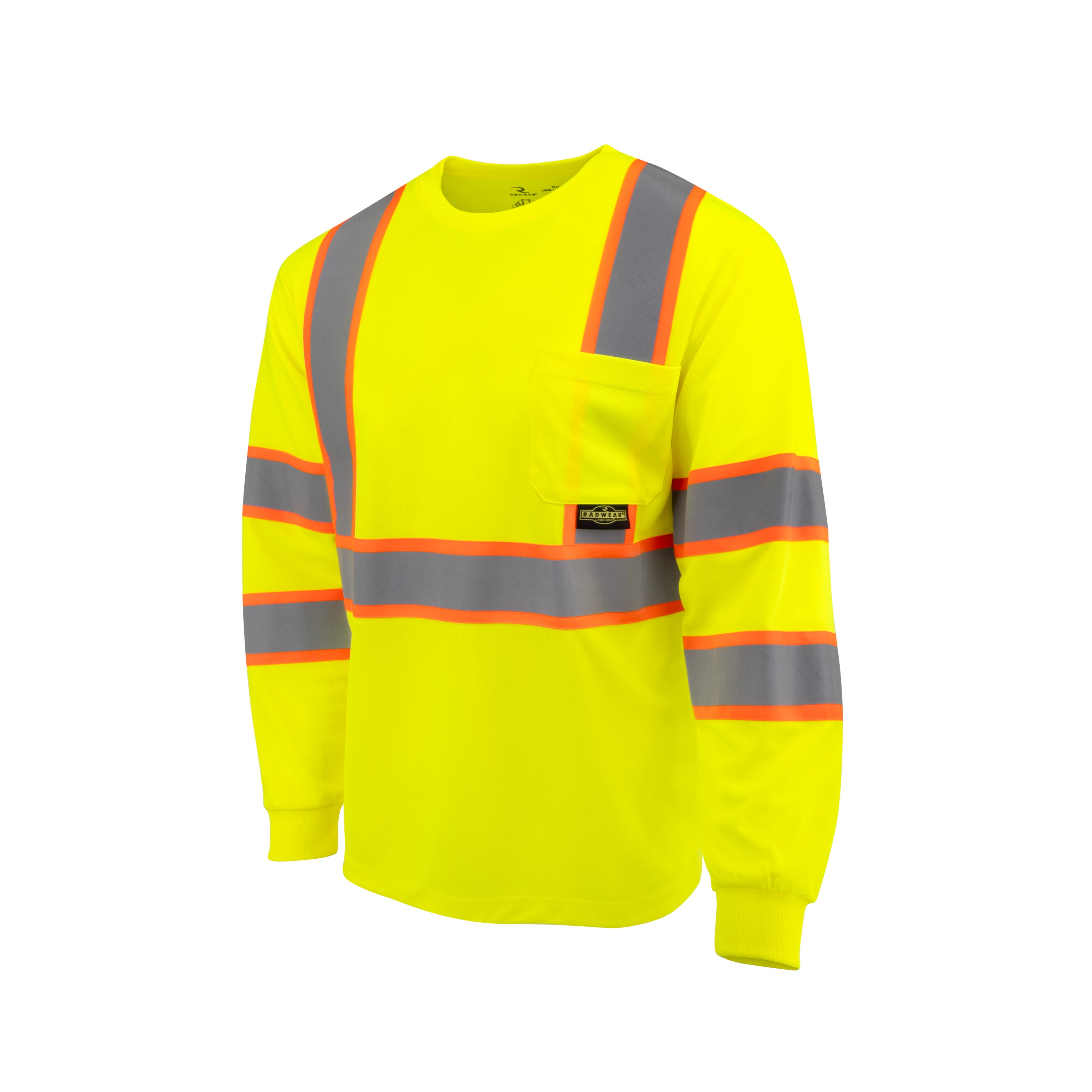 Radians ST41-3 ST41-3 Class 3 Mesh Long Sleeve T-Shirt with Contrast Trim ANSI Class 3 - Safety Shirt