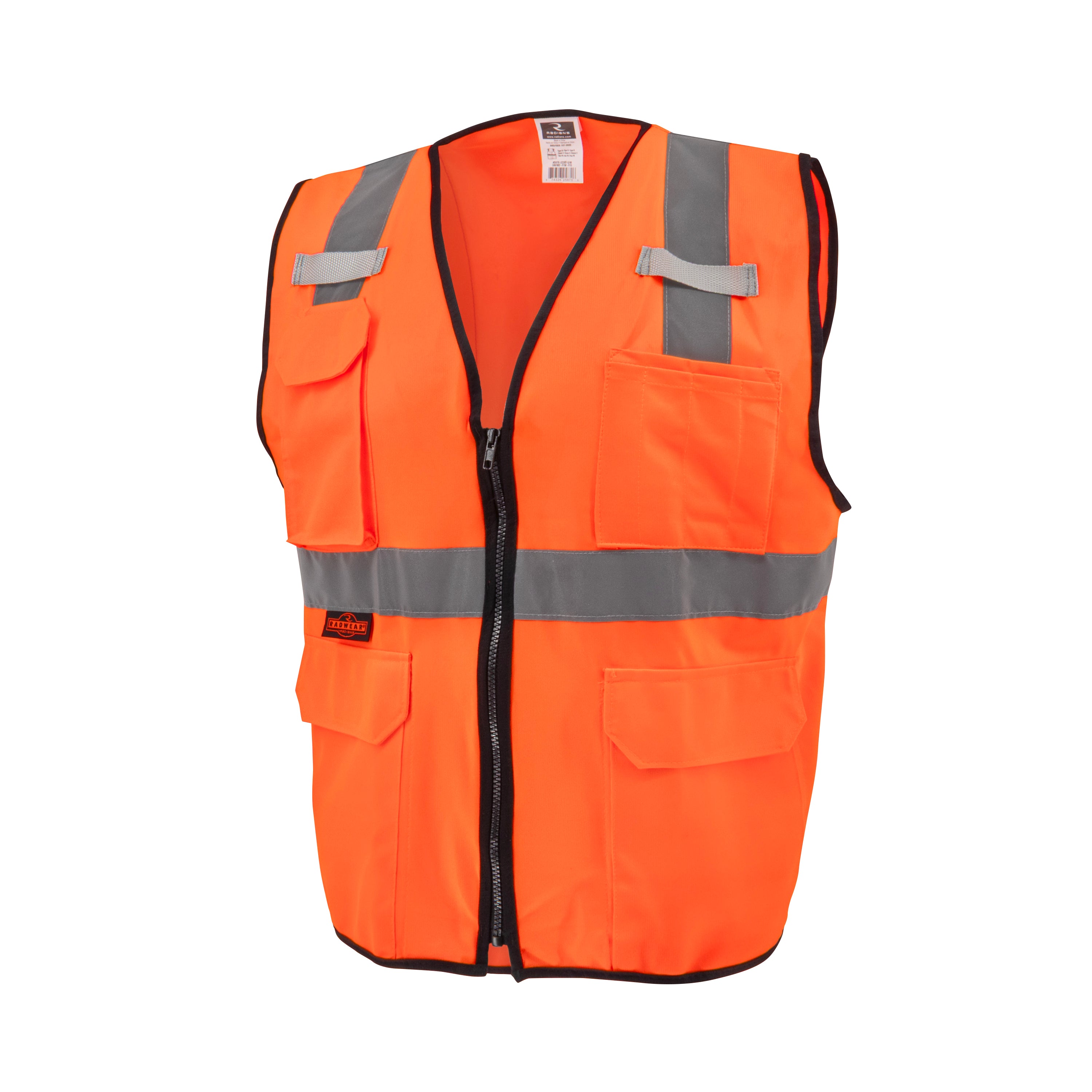 Radians SV7E-SOLID SV7E Economy Type R Class 2 Solid Surveyor Safety Vest ANSI Class 2