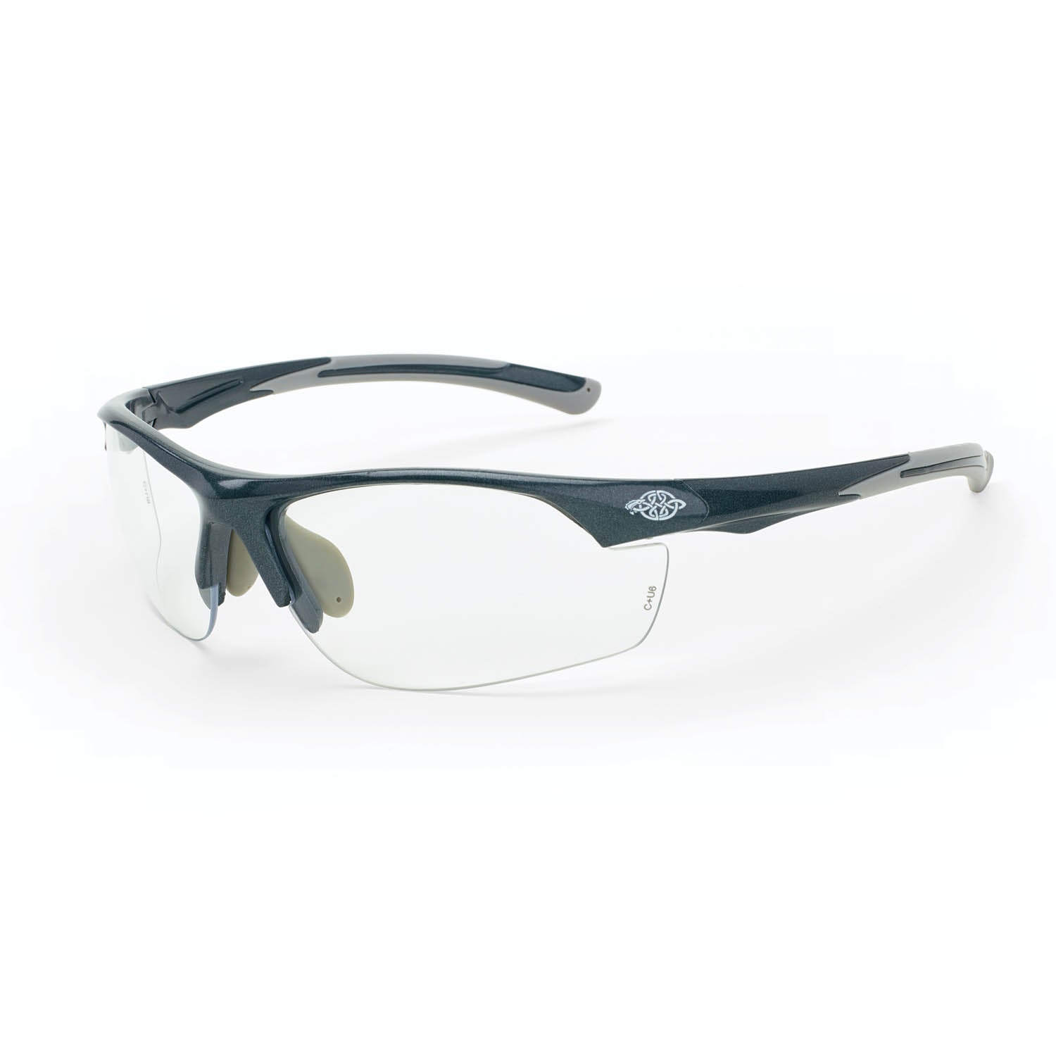 AR3 Premium Safety Eyewear Shiny Pearl Gray Frame Clear Lens
