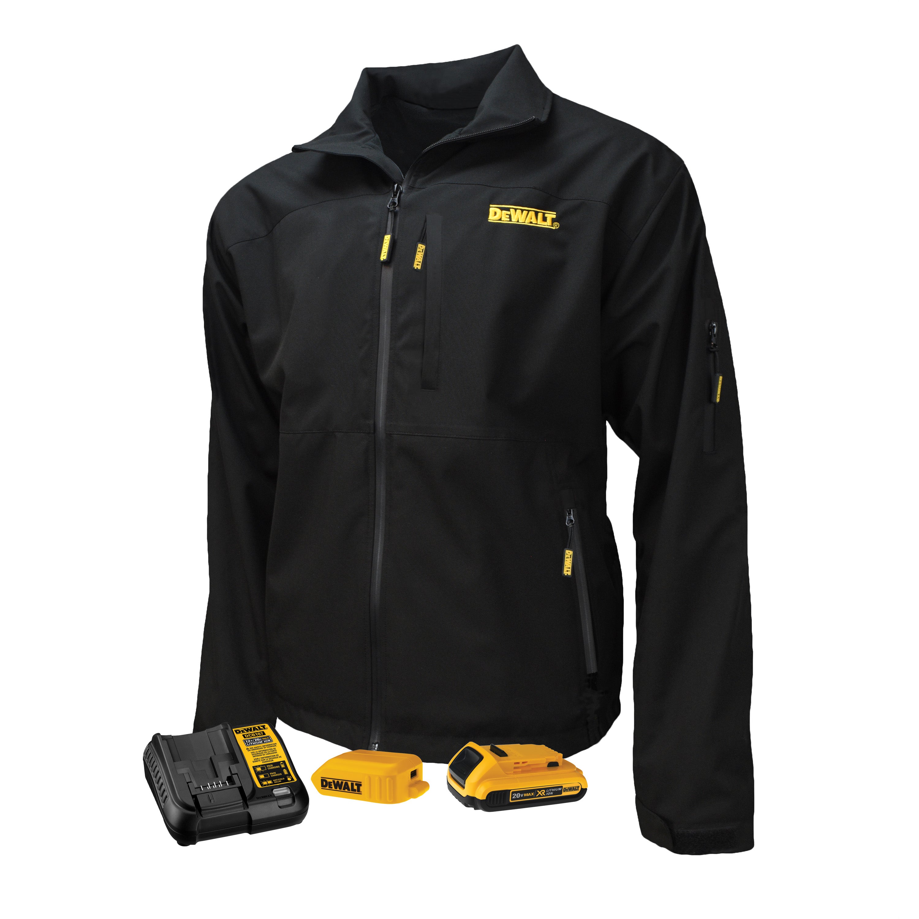 Radians DCHJ090BD1 DCHJ090B Men's Heated Structured Soft Shell Jacket Kit - Safety Jacket